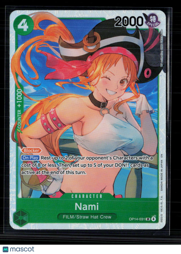 2023 Bandai One Piece Card Game Kingdoms of Intrigue Nami On Play Blocker
