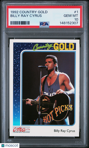 1992 Country Gold Billy Ray Cyrus #1 PSA 10