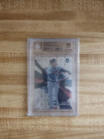 2015 Topps High Tek Miguel Cabrera BGS 10 Pop 1