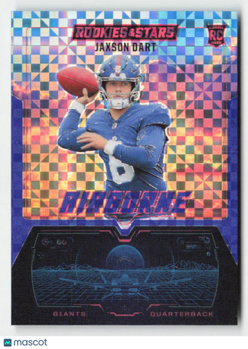 2025 Panini Rookies & Stars Jaxson Dart #30 Airborne Blue Plaid SP RC
