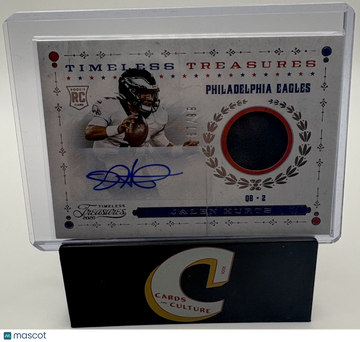 2021 Panini Chronicles Timeless Treasures Jalen Hurts #TK-JAH /99 Patch RC