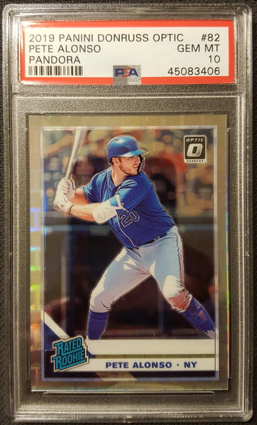 2019 Panini Donruss Optic Pete Alonso Rated Rookie Pandora Refractor */99