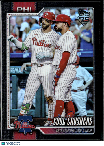 2026 Topps Series One Kyle Schwarber Bryce Harper #197 Black Border /10