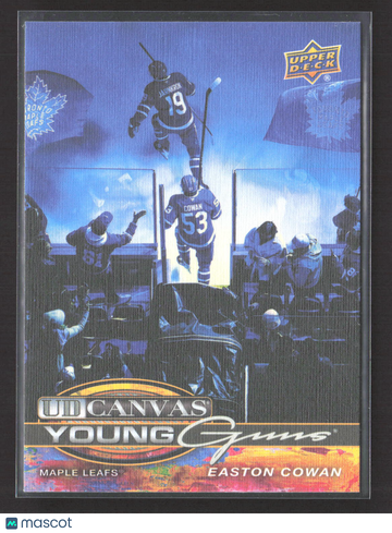 2026 Upper Deck UD Canvas Young Guns Easton Cowan C-382 Maple Leafs Hockey Card