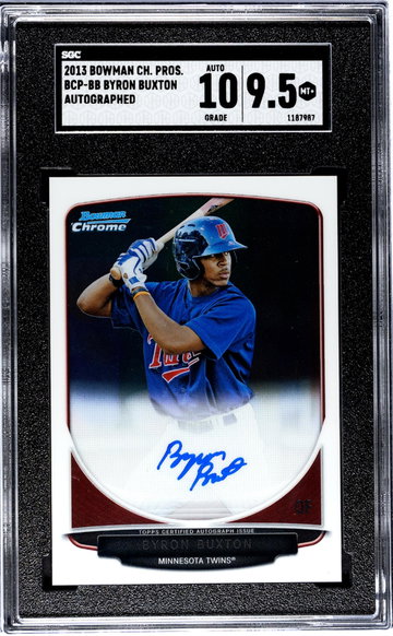 2013 Bowman Chrome Draft Picks & Prospects #BCP-BB Byron Buxton Auto. SGC 9.5