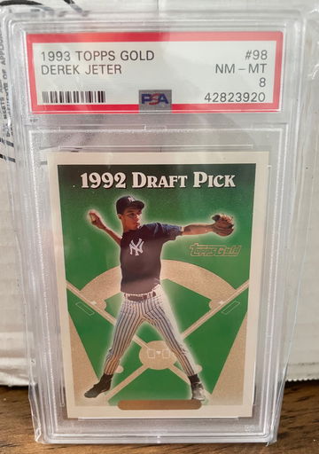 1993 Topps GOLD Derek jeter psa 8 RC