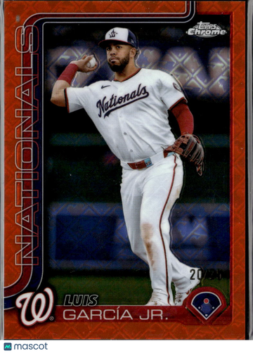 Luis García Jr. 2025 Topps Chrome Red Washington Nationals