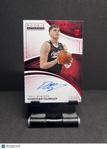 2024 IMMACULATE DONOVAN CLINGAN ROOKIE AUTO RED /15 RC