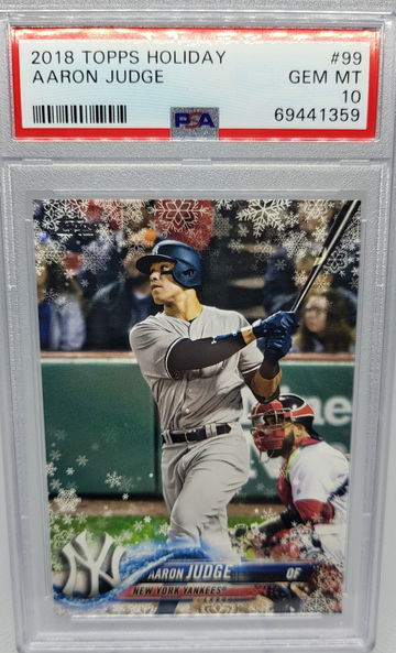 2018 Topps Holiday #99 Aaron Judge PSA 10