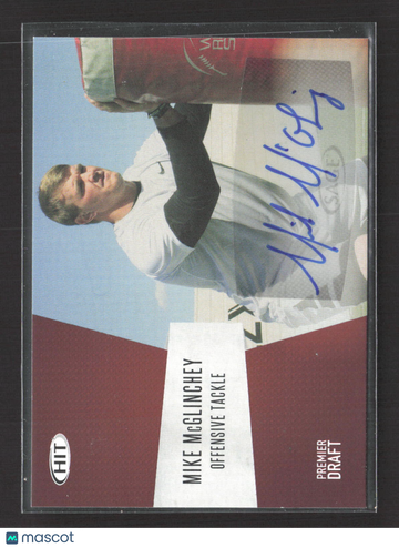 2018 SAGE HIT Premier Draft Mike McGlinchey #A-67 Auto