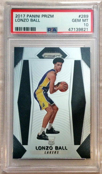 Lonzo Ball 2017 Panini Prizm PSA 10