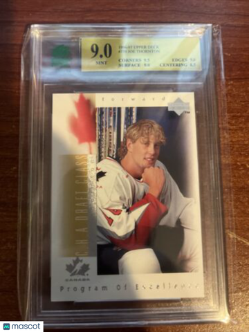 1996-97 Upper Deck Joe Thornton #370 Rookie MNT 9