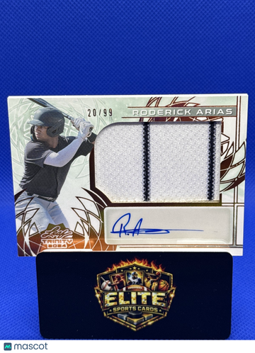 2024 Leaf Trinity Roderick Arias #PA-RA1 Patch Autograph Bronze SN MEM AU