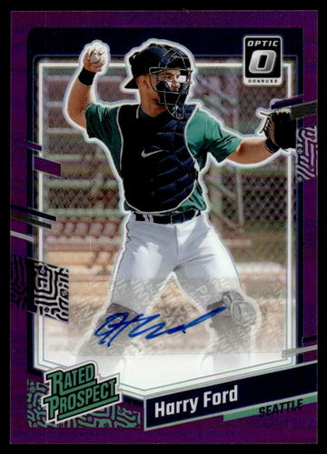 2023 Panini Donruss Optic Rated Prospect Purple Harry Ford #RPS-HF Auto /99