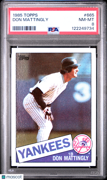 1985 Topps Don Mattingly #665 PSA 8