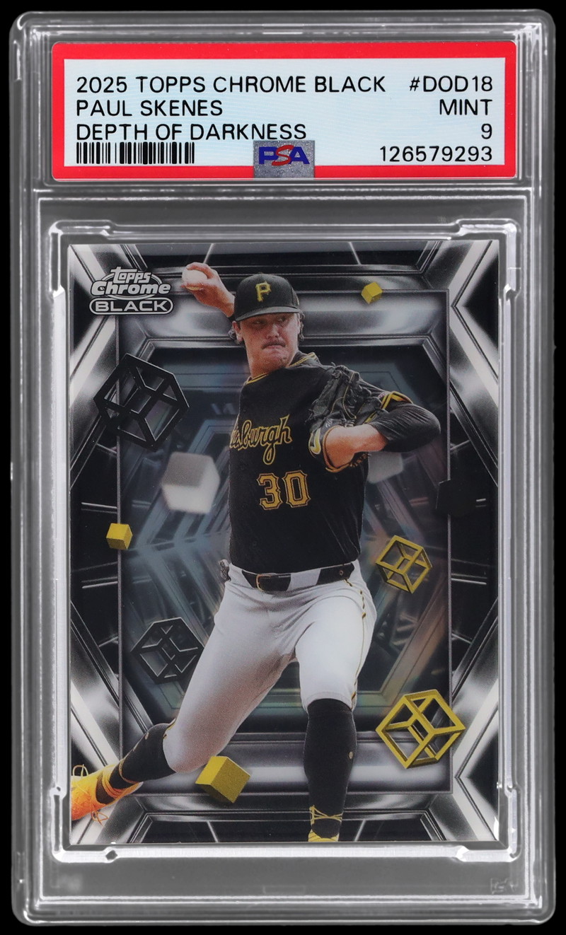 2025 Topps Chrome Black Paul Skenes Depth Of Darkness PSA 9 | MySlabs