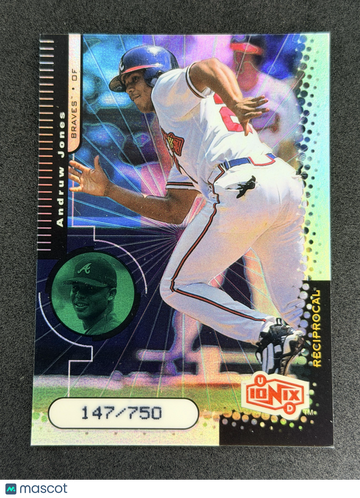 1999 UD Ionix Andruw Jones #R7 Reciprocal SN Atlanta Braves