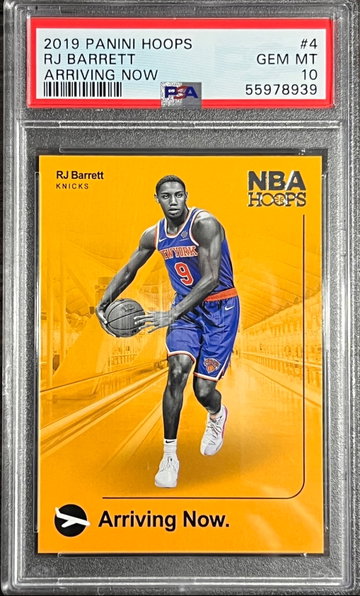 2019 RJ Barrett Panini Hoops Arriving Now RC #4 PSA 10