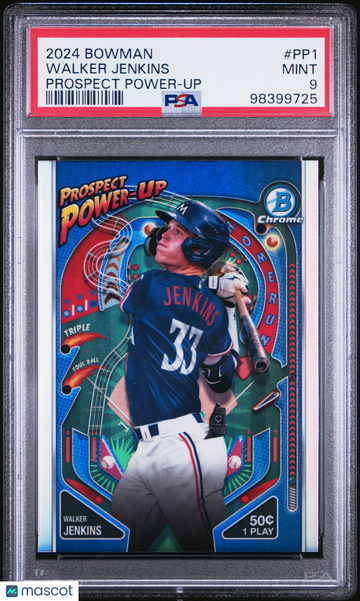 Walker Jenkins 2024 Bowman #PP1-Prospect Power-Up PSA 9