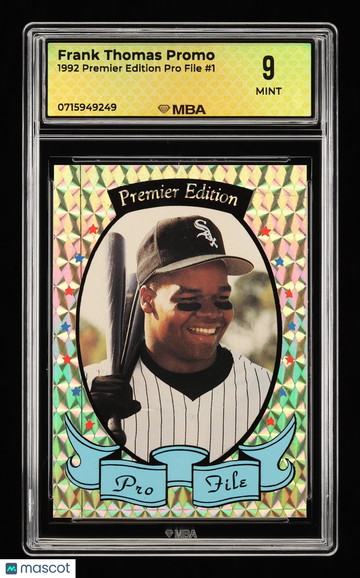 1992 Premier Edition Pro File Frank Thomas Promo #1 MBA 9