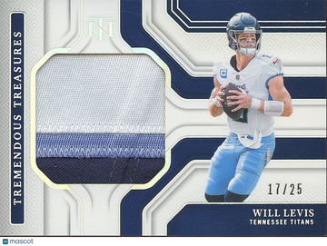 2024 Will Levis Patch Panini Authentic