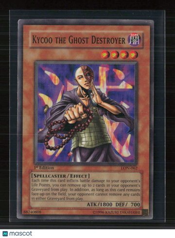 2003 Yu-Gi-Oh! Labyrinth of Nightmare Kycoo the Ghost Destroyer Super Rare 1st Edition