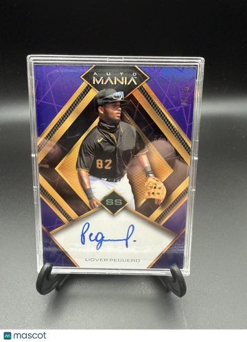 2023 Wild Card AutoMania - Diamond Rainbow Purple Liover Peguero #AM-D43 AU SN