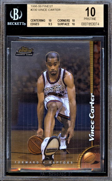 Vince Carter 1998 Finest BGS 10 PRISTINE #230