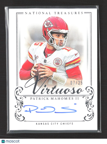 2026 Panini National Treasures Virtuoso Patrick Mahomes II #VO-PMS /25