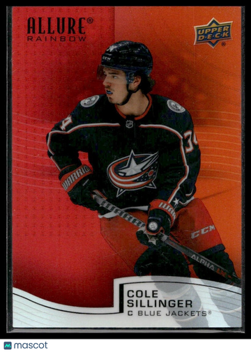 2021-22 Upper Deck Allure Cole Sillinger #R-48 Rainbow Red-Orange