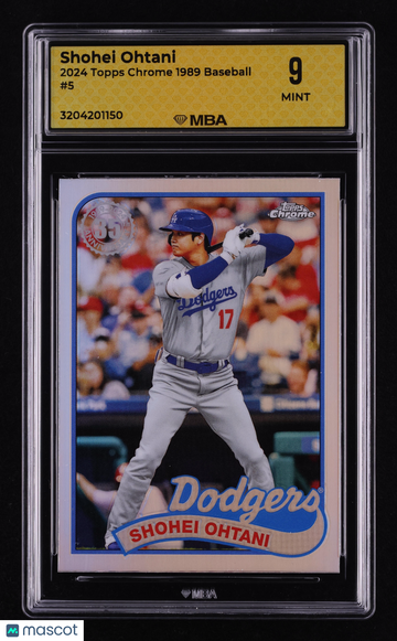 2024 Topps Chrome 1989 Baseball Shohei Ohtani #5 MBA 9
