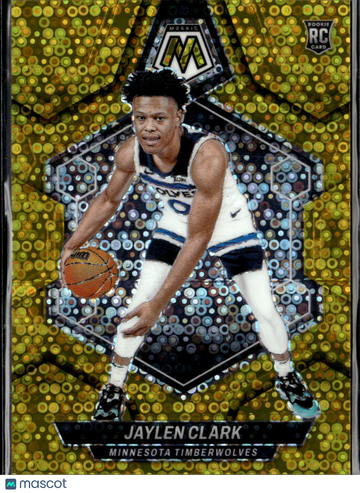 2024 Panini Mosaic Jaylen Clark #208 Gold Circles /10 RC