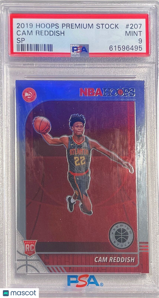 2019 Panini Hoops Premium Stock Cam Reddish #207 SP PSA 9