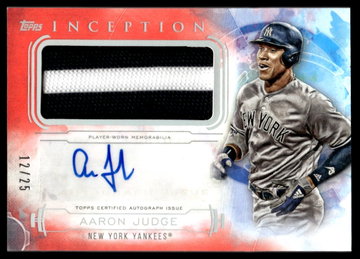 2019 Inception IAP-AJ Aaron Judge Patch Auto Red /25