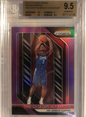 2018-19 Prizm Shai Gilgeous Alexander Purple Prizm /75