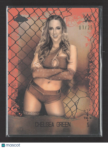 2025 Topps Chrome WWE Astro Knights Chelsea Green #AOK-1 Orange /25