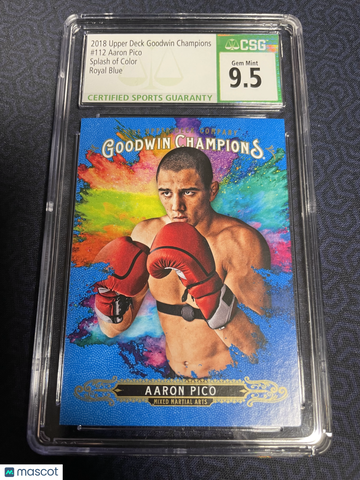 2018 Upper Deck Goodwin Champions Splash of Color Aaron Pico CSG 9.5