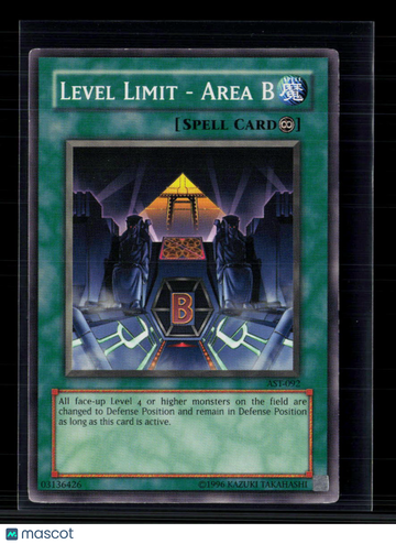 Yu-Gi-Oh! TCG Ancient Sanctuary Level Limit - Area B Continuous Spell Card