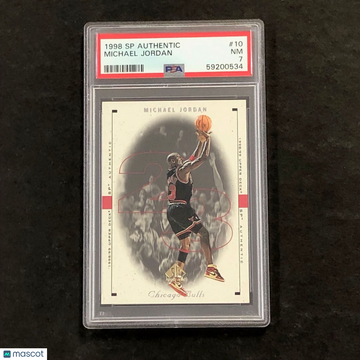 1998 SP Authentic Michael Jordan #10 PSA 7