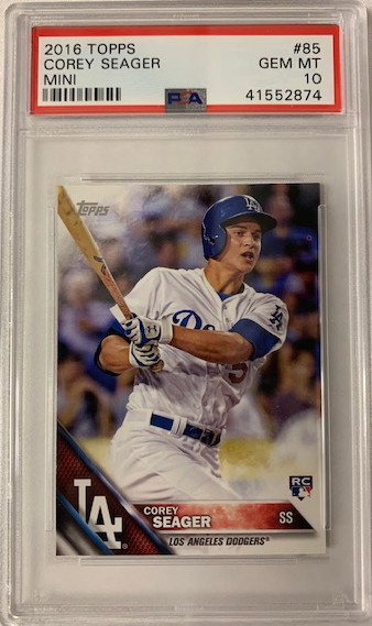 Corey Seager 2016 Topps Mini #85 PSA 10