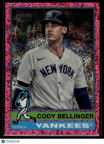2025 Topps Heritage Cody Bellinger #129 Chrome Pink Sparkle Refractor