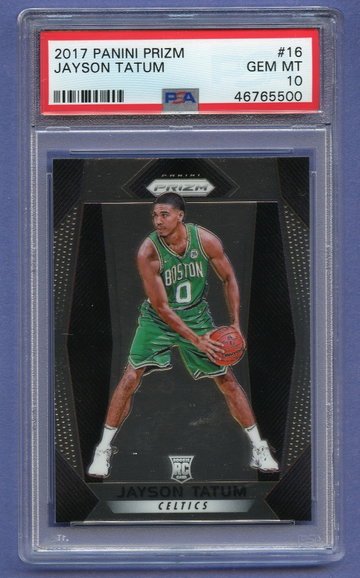 JAYSON TATUM 2017 Panini PRIZM Rookie #16 PSA 10 GEM MINT Boston Celtics