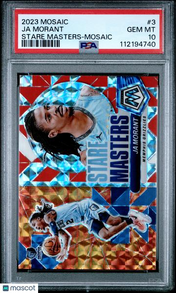 2023 Panini Mosaic Stare Masters Ja Morant #3 mosaic PSA 10