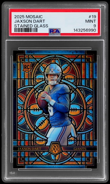 2025 Panini Mosaic Jaxson Dart Stained Glass PSA 9 RC