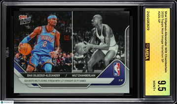 2025 Topps Now Shai Gilgeous-Alexander Wilt Chamberlain #205-SP Image Variation SP MBA 9.5