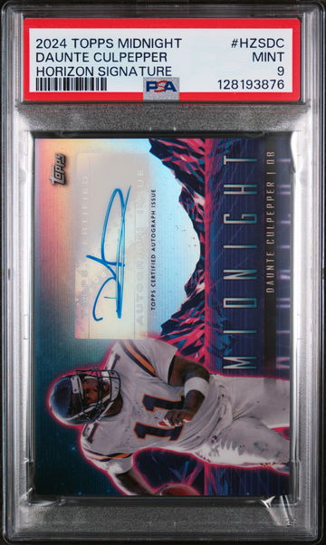 2024 Topps Midnight Horizon Signatures Daunte Culpepper #HZSDC PSA 9