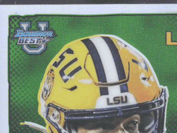 2025 Topps Bowman University Best Football Showpieces Garrett Nussmeier #BSA-GN Autograph Variation