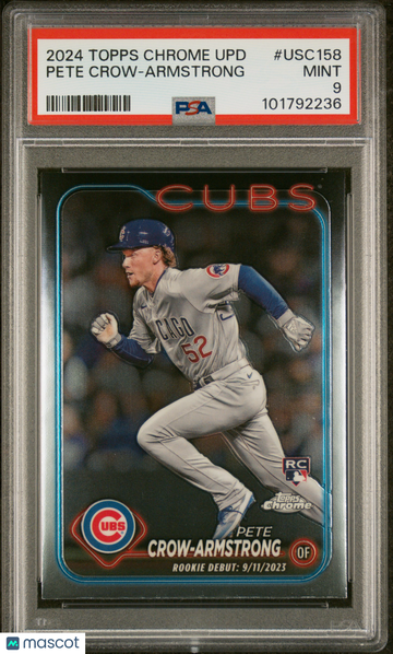 2024 Chrome Update Pete Crow-Armstrong #USC158 PSA 9