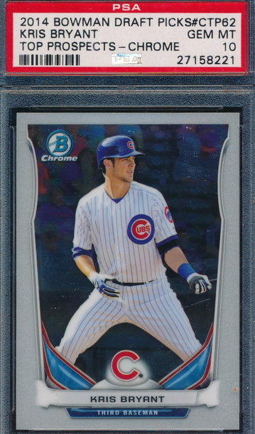 2014 Bowman Chrome Prospects Kris Bryant RC PSA 10 GEM MT 8221