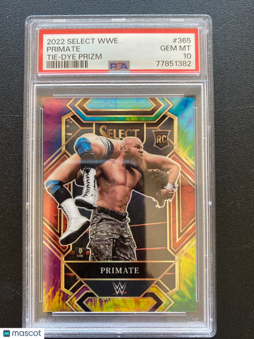 2022 Select Primate #365 Tie-Dye Prizm Rookie PSA 10